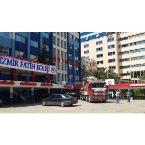 İzmir Fatih Koleji Cam Montajı   İzmir Vinç Hizmeti 8